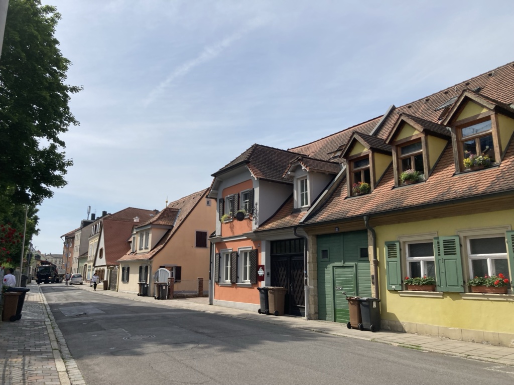 Mittelstrasse in Bamberg mit Gärntnerhäusern