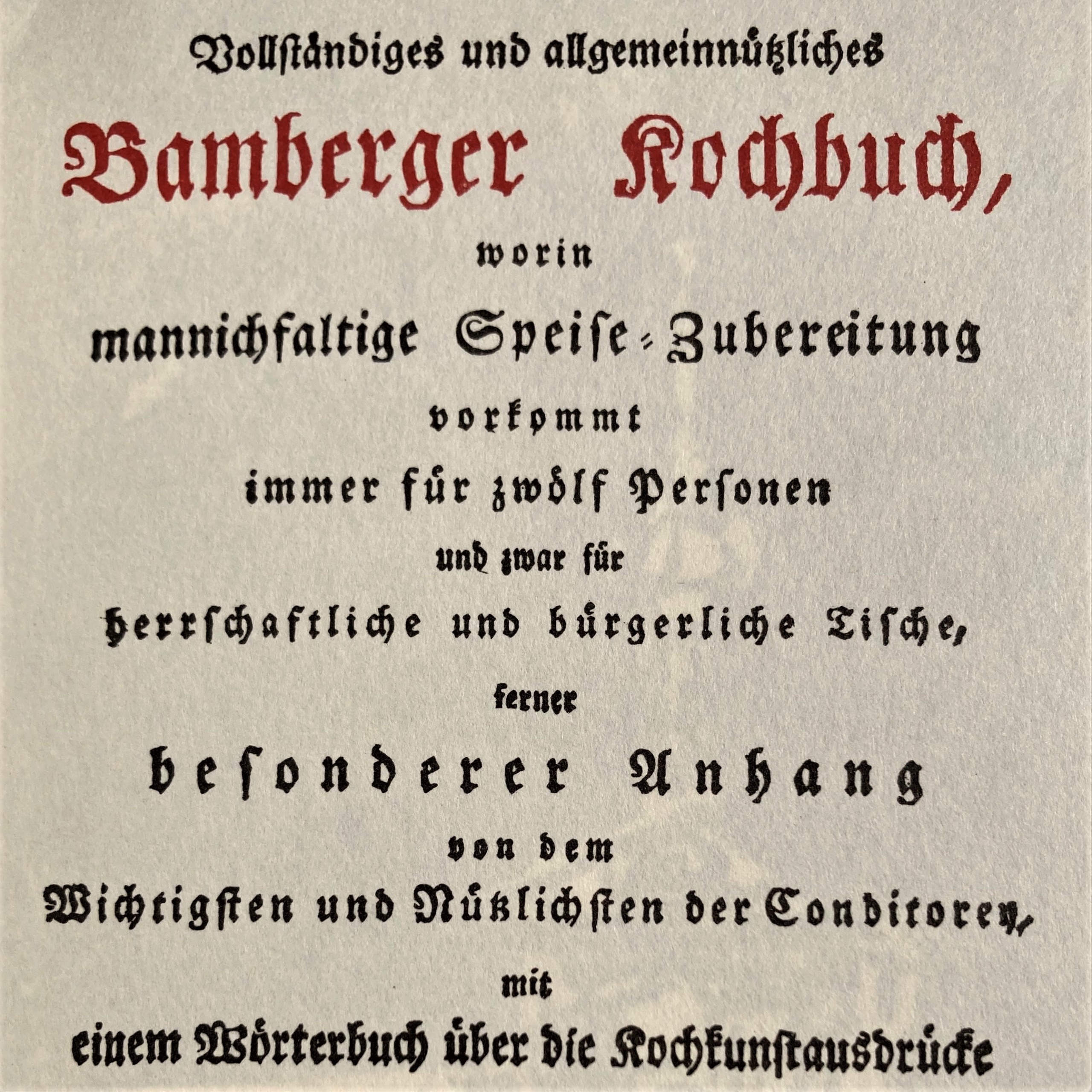 Bamberger Kochbuch